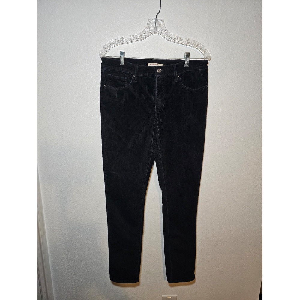 Levi's 311 Shaping‎ Skinny Corduroy Black Pants Women's Size 31